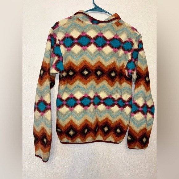 Patagonia Synchilla Snap-T Timber Twist Aztec Lightweight Outdoor Fleece Women S - Picture 10 of 13